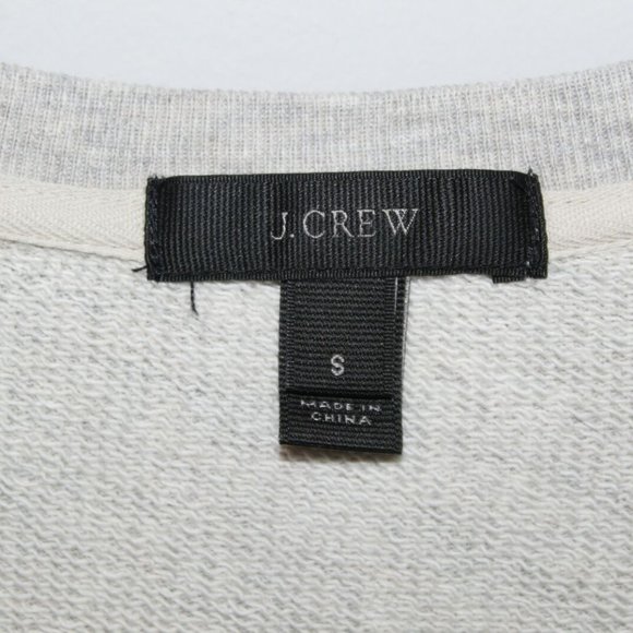 J. Crew Layered Ruffle Hem Sweatshirt Crew HW8925 - Picture 3 of 7